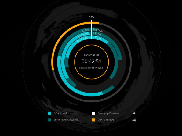 World Chat Clock: Screenshot